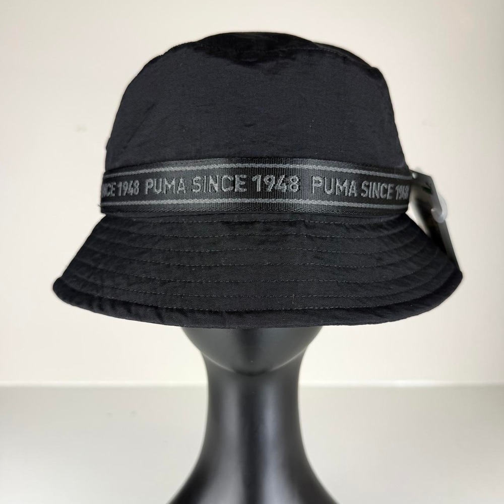 NWT PUMA Prime Color Block Streetwear Bucket Hat Black L/XL